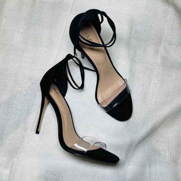 Brand New Heel Sandals, Aldo, Black - Picture 2 of 5